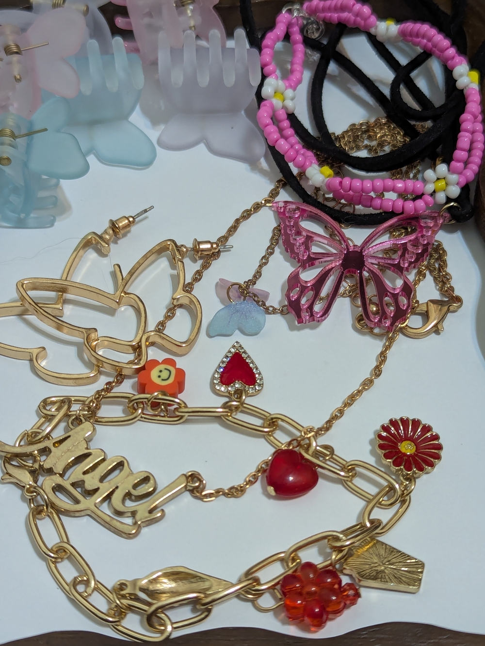 Cute Butterfly Costume Jewelry And Hair Accessories